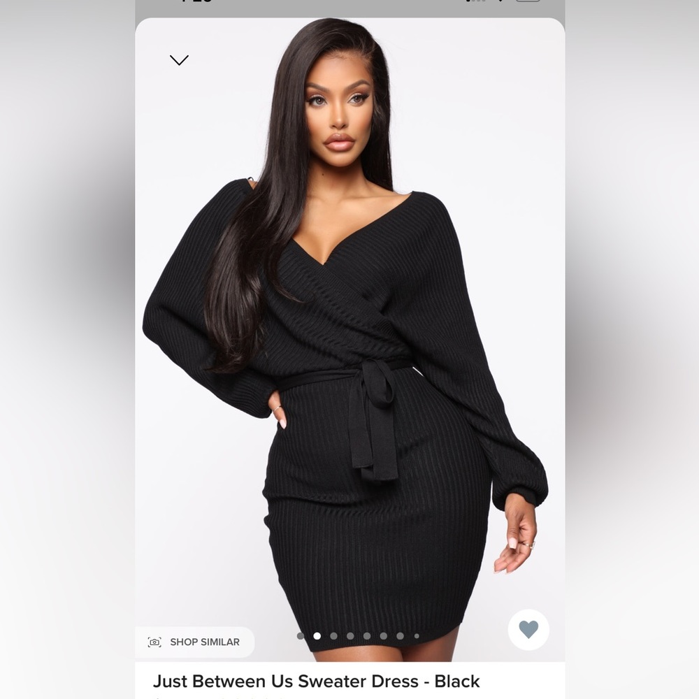 Black Sweater Dress Brand New